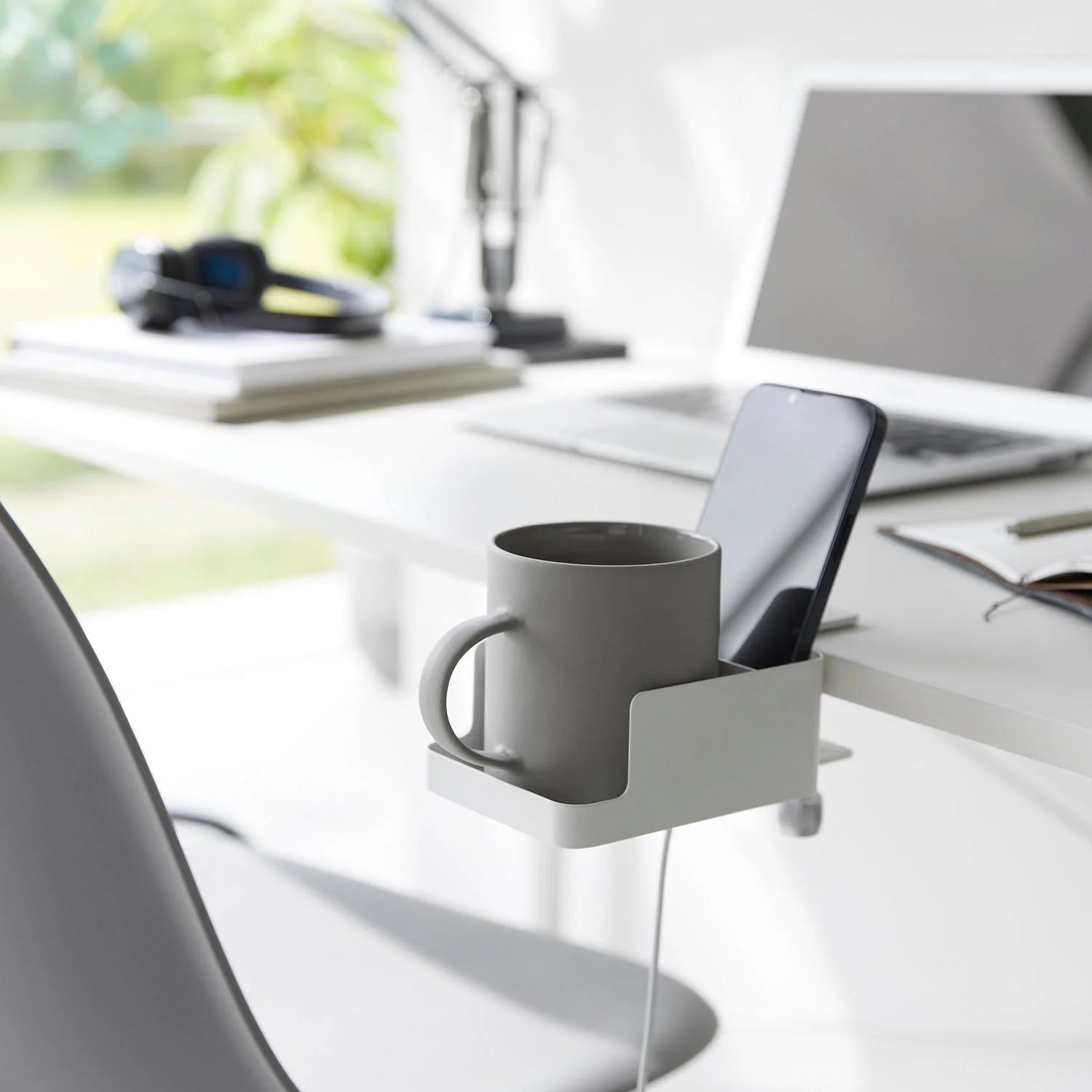 Tableside Smartphone & Cup Holder Tower