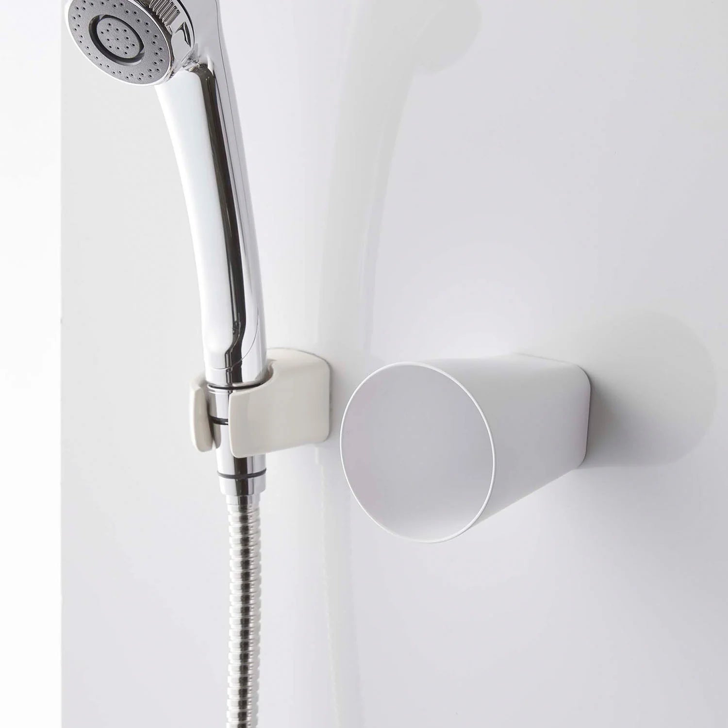 Film-attached magnetic toothbrush cup tower