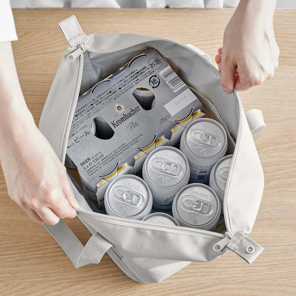 Washable, wide-bottomed insulated lunch bag tower