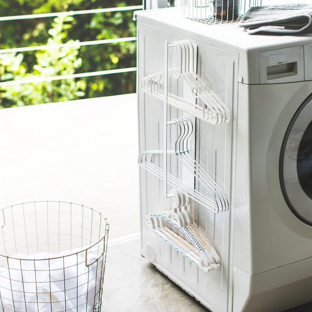 Magnet Clothes Hanger Storage Rack Tower