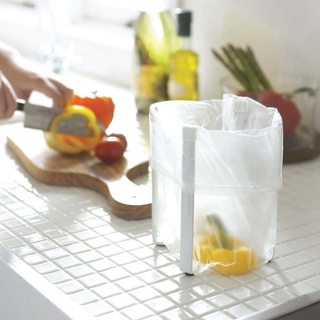 Foldable food bag holder water bottle drying shelf tower
