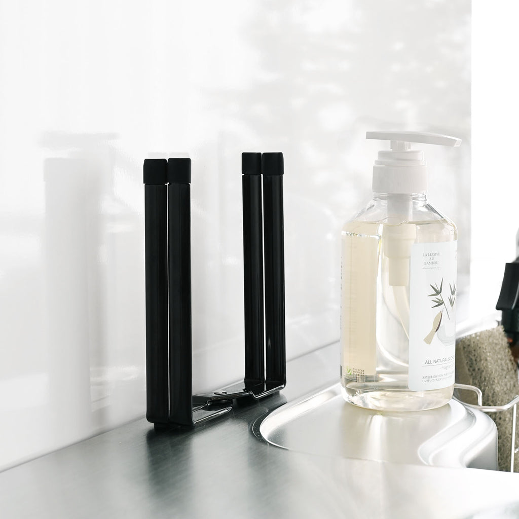 Foldable food bag holder water bottle drying shelf tower