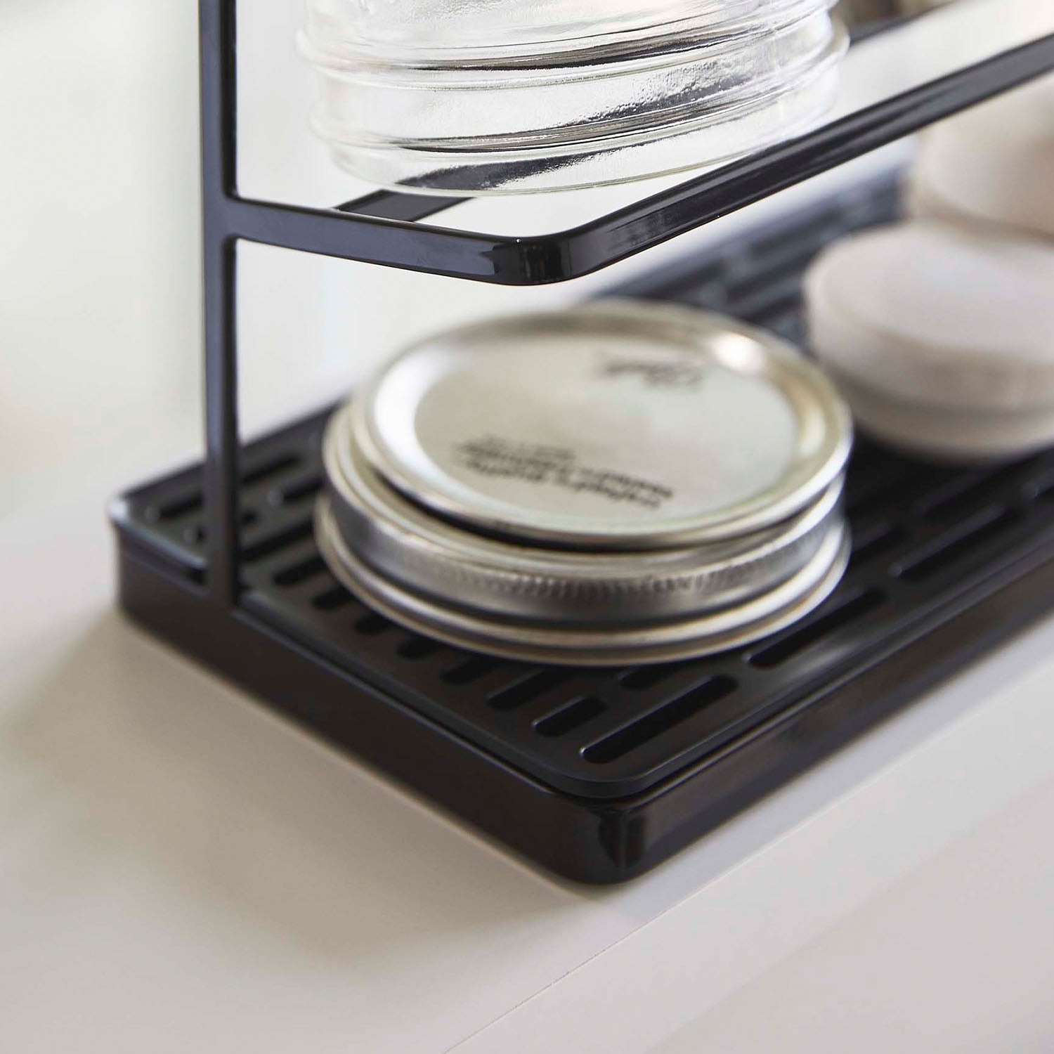 Wide bottle drying rack tower